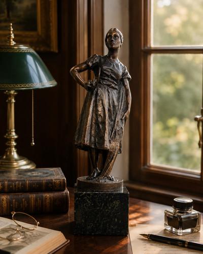Große jugendstil bronze - große,