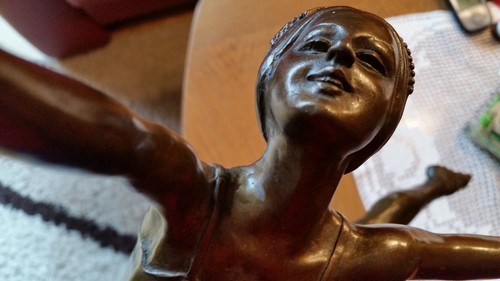Art deko bronzeskulptur - deko,