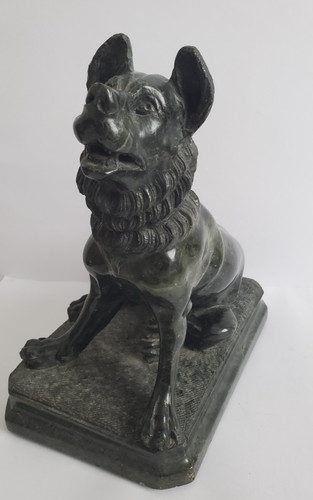 Alte serpentin marmor - marmor, hunde
